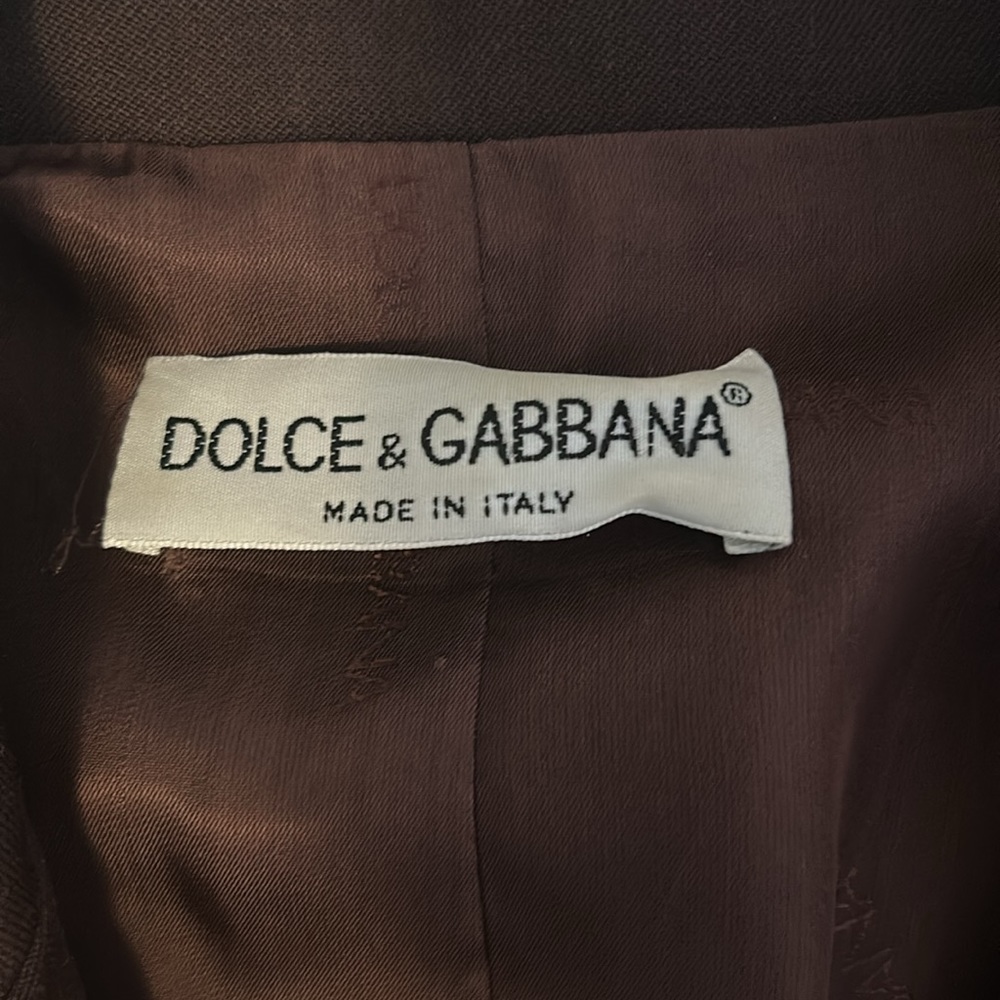 Vintage Dolce & Gabbana Brown Blazer